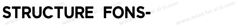 structure fons字体转换